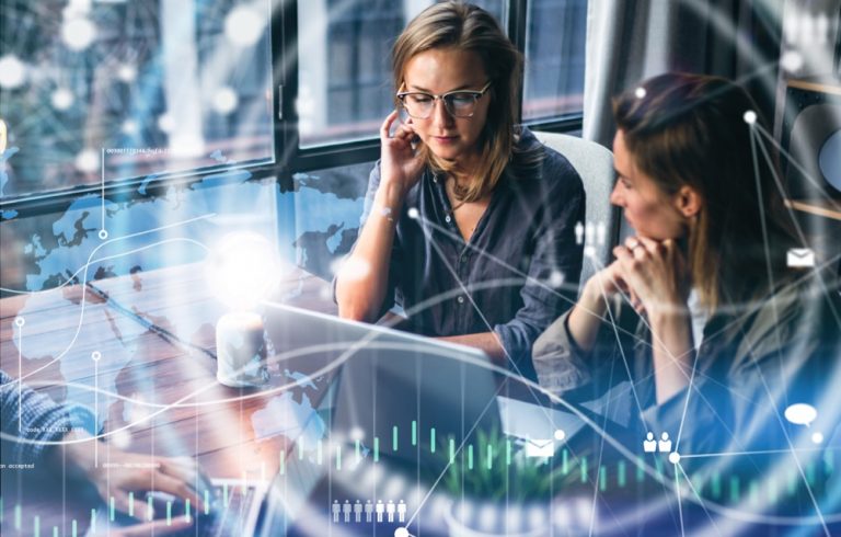 group of young business people working together on a project. networking. startup concept