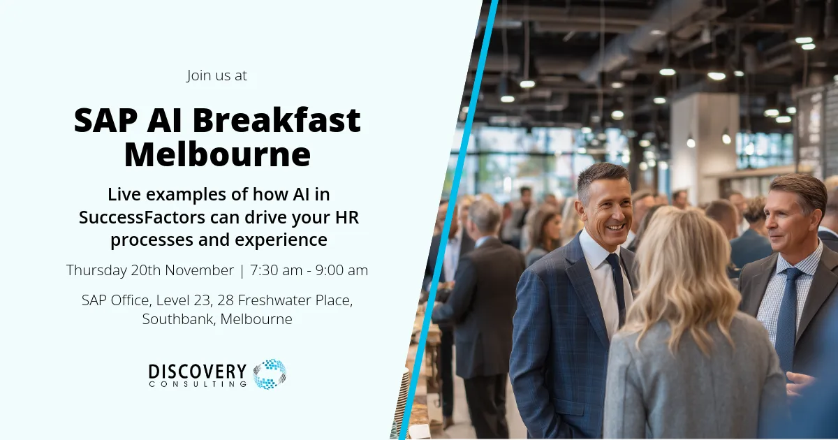 sap ai breakfast melbourne